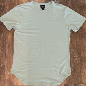 Cuts Enlongated Men's Large Pacific Mist T-Shirt